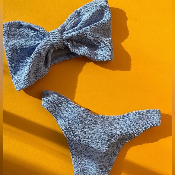NWT Hunza g tina bikini in cornflower - Picture 5 of 6